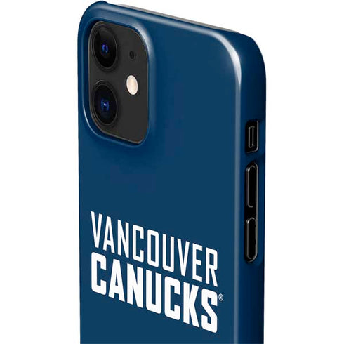 NHL Vancouver Canucks Solid Background iPhone 12 Mini Lite Case