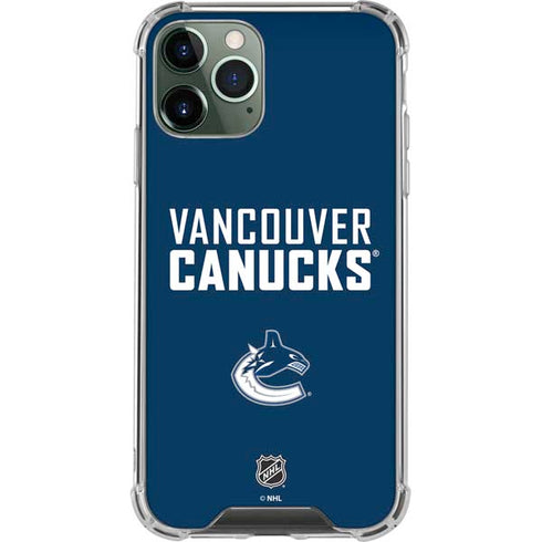 NHL Vancouver Canucks Solid Background iPhone 12 Pro Clear Case