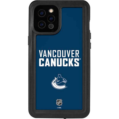 NHL Vancouver Canucks Solid Background iPhone 12 Pro Max Waterproof Case