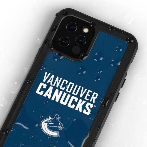 NHL Vancouver Canucks Solid Background iPhone 12 Pro Waterproof Case
