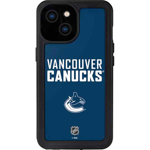 NHL Vancouver Canucks Solid Background iPhone 13 Mini Waterproof Case