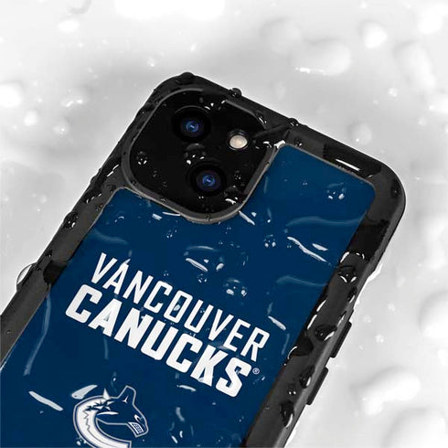 NHL Vancouver Canucks Solid Background iPhone 13 Mini Waterproof Case