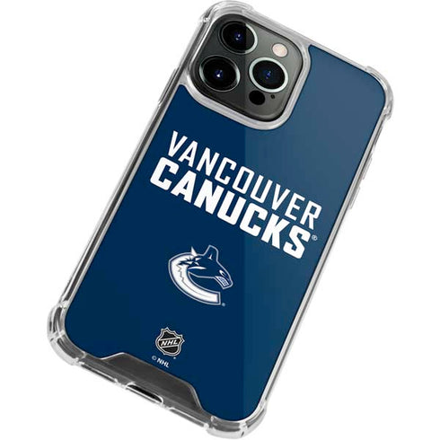 NHL Vancouver Canucks Solid Background iPhone 13 Pro Clear Case