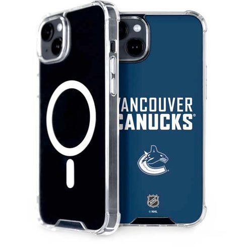 NHL Vancouver Canucks Solid Background iPhone 15 MagSafe Case