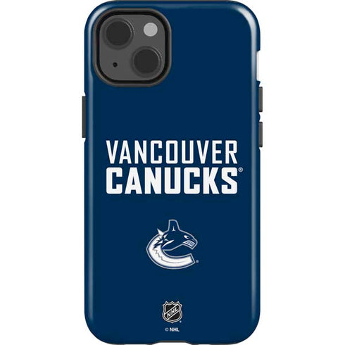 NHL Vancouver Canucks Solid Background iPhone 15 Impact Case