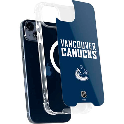 NHL Vancouver Canucks Solid Background iPhone 15 Plus MagSafe Case