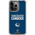 NHL Vancouver Canucks Solid Background iPhone 15 Pro Clear Case