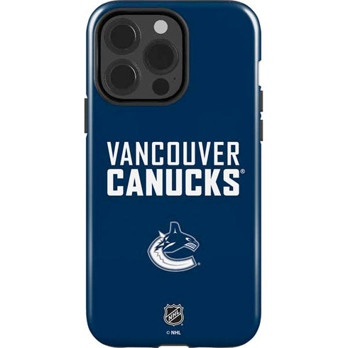 NHL Vancouver Canucks Solid Background iPhone 14 Pro Impact Case