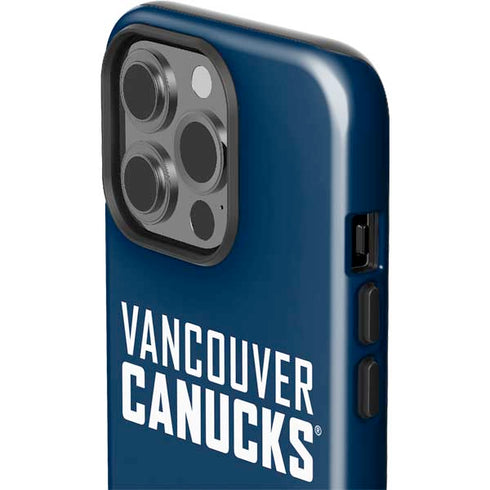 NHL Vancouver Canucks Solid Background iPhone 15 Pro Impact Case