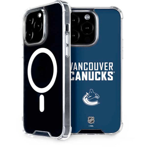 NHL Vancouver Canucks Solid Background iPhone 14 Pro MagSafe Case