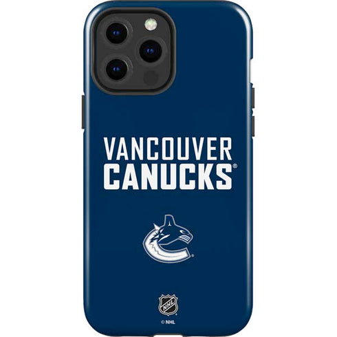 NHL Vancouver Canucks Solid Background iPhone 15 Pro Max Impact Case