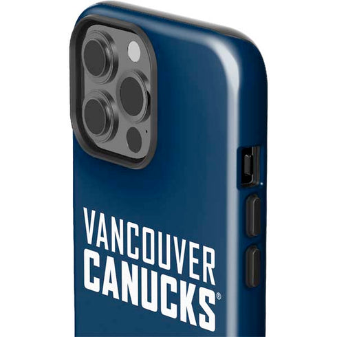 NHL Vancouver Canucks Solid Background iPhone 14 Pro Max Impact Case