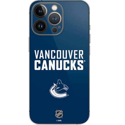 NHL Vancouver Canucks Solid Background iPhone 14 Pro Skin