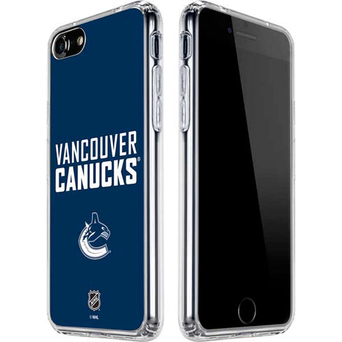 NHL Vancouver Canucks Solid Background iPhone SE (2nd & 3rd Gen) Clear Case