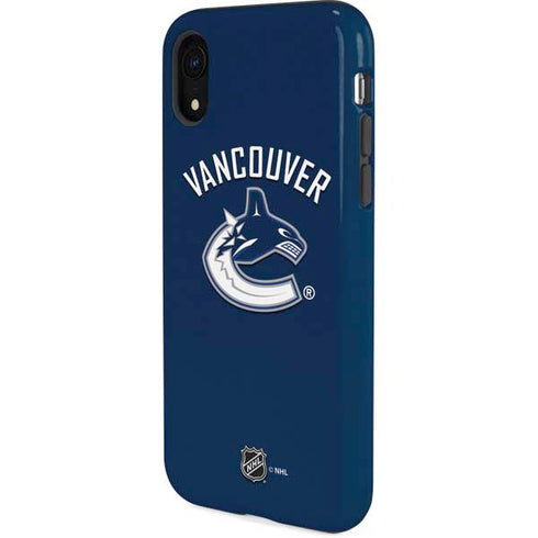 NHL Vancouver Canucks Solid Background iPhone XR Pro Case