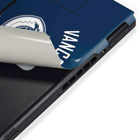 NHL Vancouver Canucks Solid Background Nintendo Switch Bundle Skin