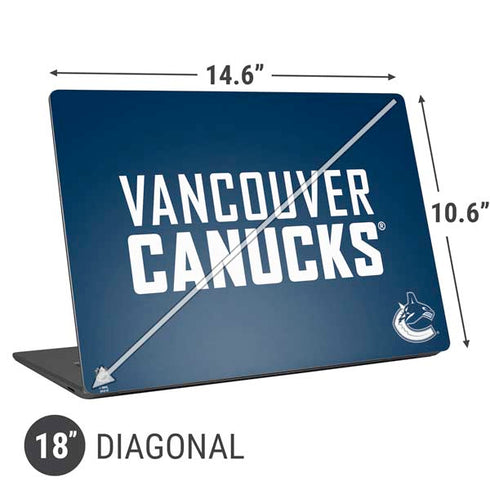NHL Vancouver Canucks Solid Background Universal Laptop 18in (14.6 x 10.6in) Skin