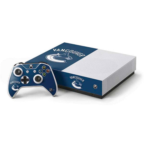 NHL Vancouver Canucks Solid Background Xbox One S All-Digital Edition Bundle Skin