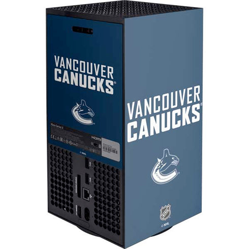 NHL Vancouver Canucks Solid Background Xbox Series X Console Skin