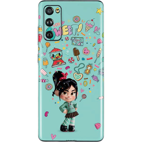 Disney Wreck-it Ralph Vanellope Sugar Icons Galaxy S20 Fan Edition Skin