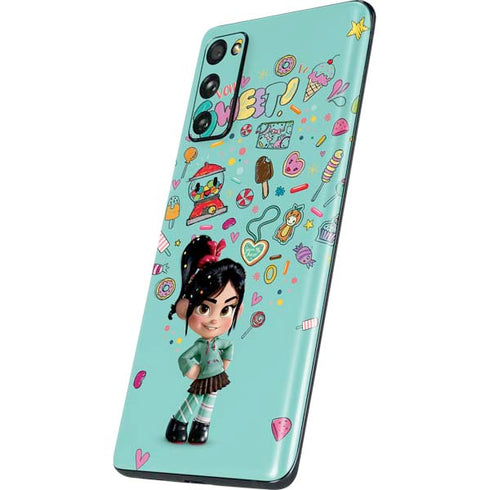 Disney Wreck-it Ralph Vanellope Sugar Icons Galaxy S20 Fan Edition Skin