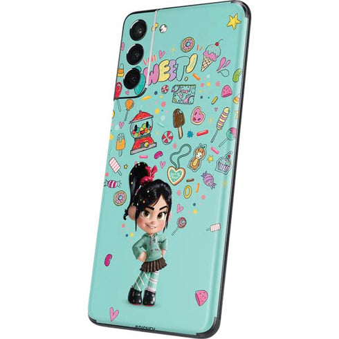 Disney Wreck-it Ralph Vanellope Sugar Icons Galaxy S21 Plus 5G Skin
