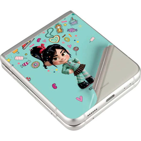 Disney Wreck-it Ralph Vanellope Sugar Icons Galaxy Z Flip3 5G Skin