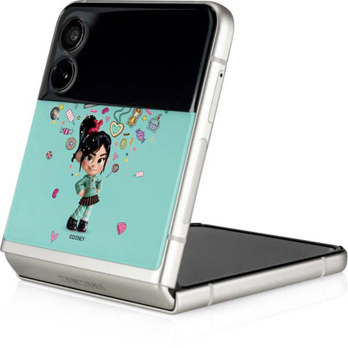 Disney Wreck-it Ralph Vanellope Sugar Icons Galaxy Z Flip3 5G Skin