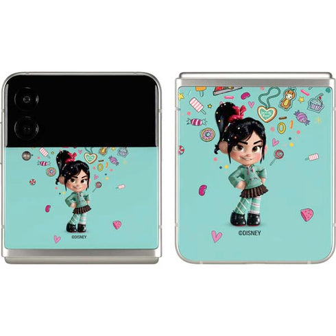 Disney Wreck-it Ralph Vanellope Sugar Icons Galaxy Z Flip3 5G Skin