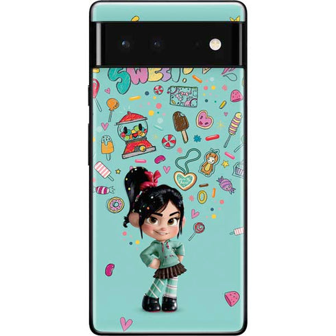 Disney Wreck-it Ralph Vanellope Sugar Icons Google Pixel 6 Skin