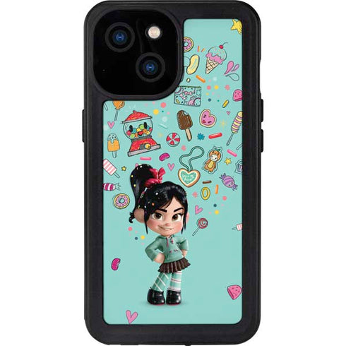 Disney Wreck-it Ralph Vanellope Sugar Icons iPhone 15 Waterproof Case