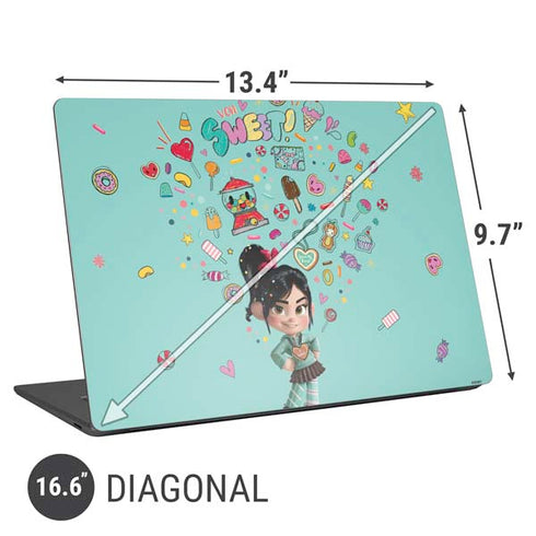 Disney Wreck-it Ralph Vanellope Sugar Icons Universal Laptop 16.6in (13.4 x 9.7in) Skin
