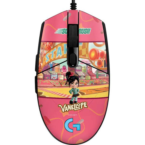 Disney Wreck-it Ralph Vanellope Sugar Rush G203 Prodigy RGB Wired Gaming Mouse Skin