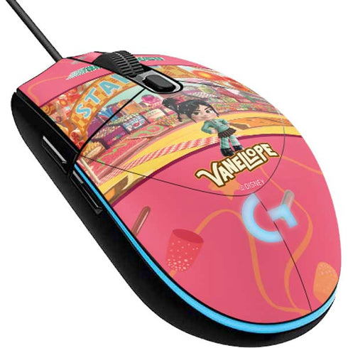 Disney Wreck-it Ralph Vanellope Sugar Rush G203 Prodigy RGB Wired Gaming Mouse Skin