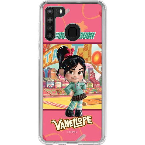Disney Wreck-it Ralph Vanellope Sugar Rush Galaxy A21 Clear Case