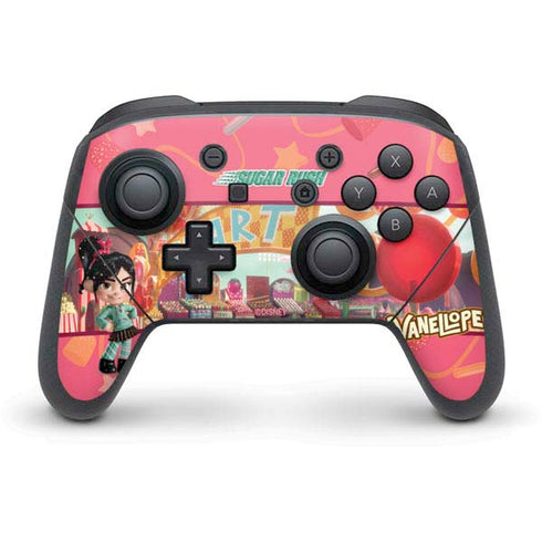 Disney Wreck-it Ralph Vanellope Sugar Rush Nintendo Switch Pro Controller Skin