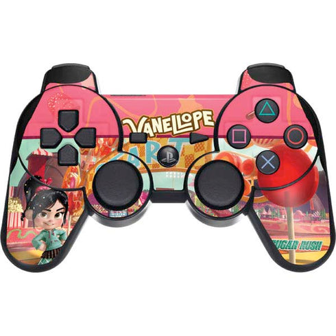 Disney Wreck-it Ralph Vanellope Sugar Rush PS3 Dual Shock wireless controller Skin