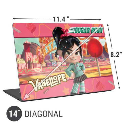 Disney Wreck-it Ralph Vanellope Sugar Rush Universal Laptop 14in (11.4 x 8.2in) Skin