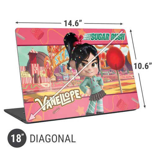 Disney Wreck-it Ralph Vanellope Sugar Rush Universal Laptop 18in (14.6 x 10.6in) Skin