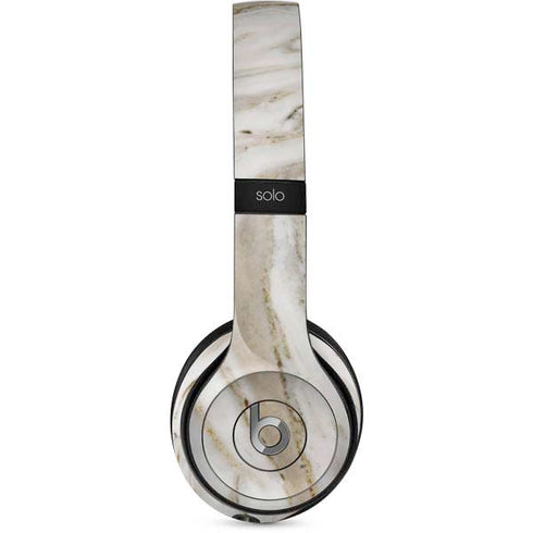 Vanilla Marble Beats Solo 2 Wired Skin