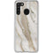 Vanilla Marble Galaxy A21 Clear Case