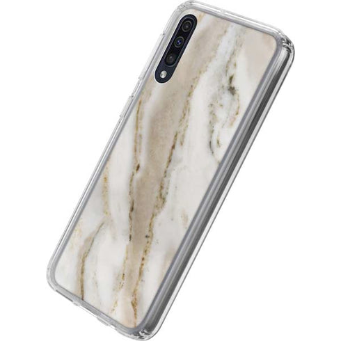 Vanilla Marble Galaxy A50 Clear Case