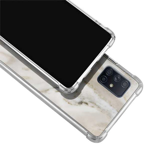 Vanilla Marble Galaxy A71 5G Clear Case