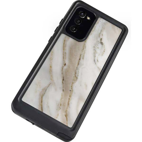 Vanilla Marble Galaxy Note20 5G Waterproof Case