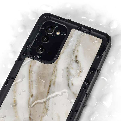 Vanilla Marble Galaxy Note20 5G Waterproof Case