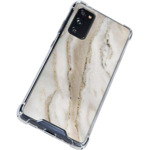 Vanilla Marble Galaxy S20 FE Clear Case