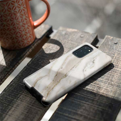 Vanilla Marble Galaxy S20 Plus Pro Case