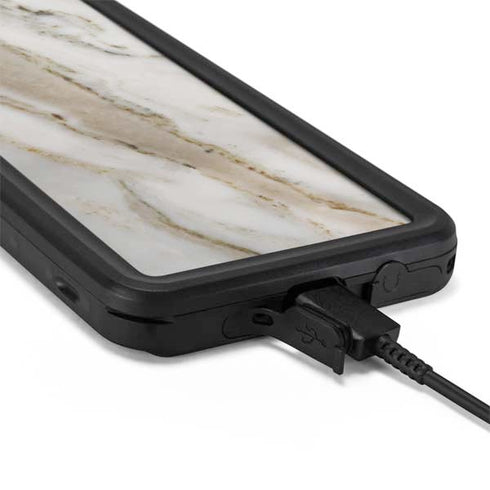 Vanilla Marble Galaxy S20 Plus Waterproof Case