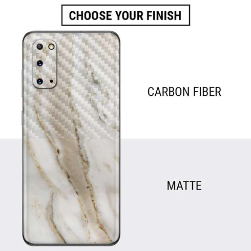 Vanilla Marble Galaxy S20 Skin