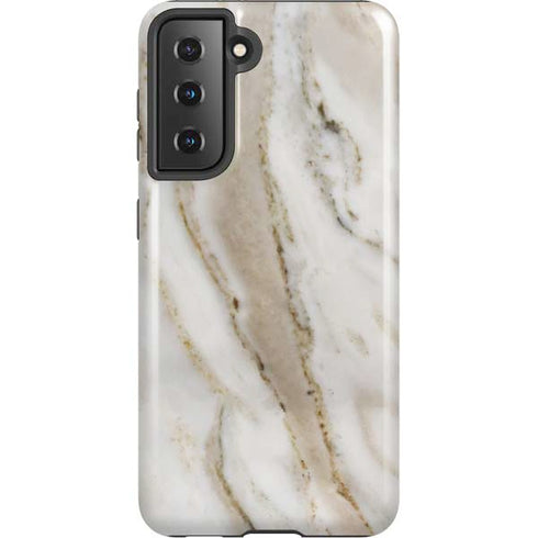 Vanilla Marble Galaxy S21 5G Pro Case